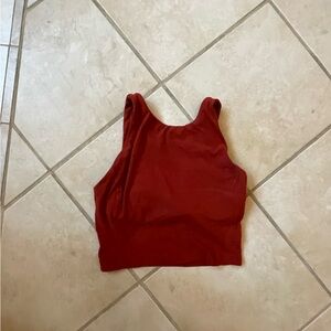 lululemon athletica Red Crop Top
